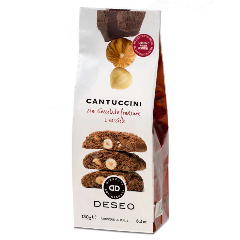 Cantuccini de Chocolate Preto e Avelã Deseo 180 g