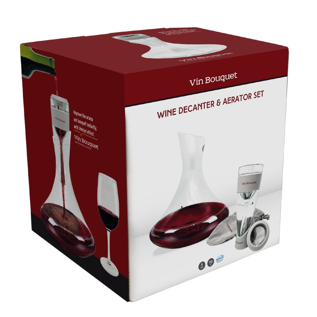 Conjunto Decantador e Oxigenador Vin Bouquet