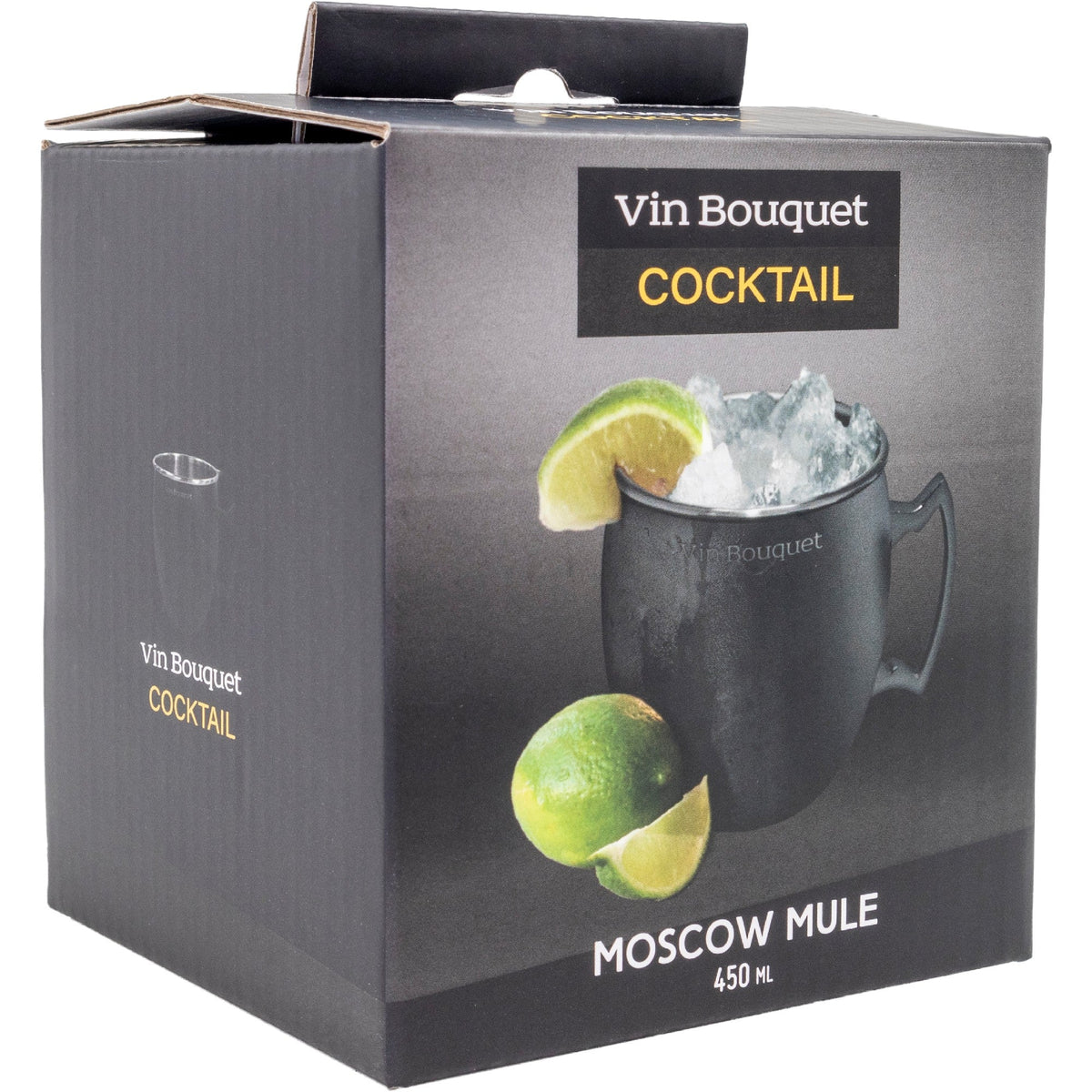 Caneca para Cocktails Vin Bouquet Preta 450 ml