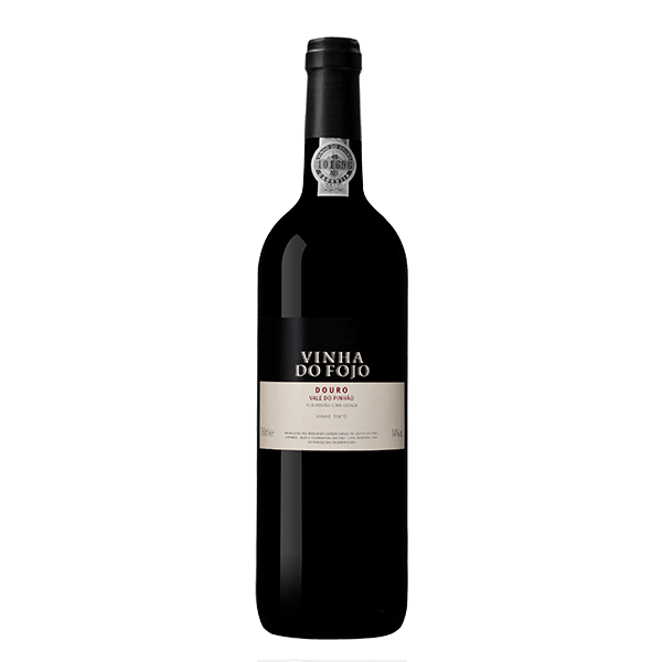 Vinho Quinta do Fojo, garrafa de vinho tinto da marca Vinha do Fojo, com rótulo visível sobre fundo neutro.