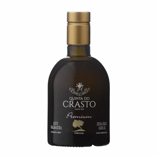 Azeite Quinta do Crasto Premium da marca Miraramos, garrafa de vidro com azeite de oliva extra virgem e rótulo elegante.