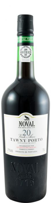 Taça de vinho do Porto Quinta do Noval Tawny 20 Anos, garrafa de vinho do Porto envelhecido com rótulo elegante