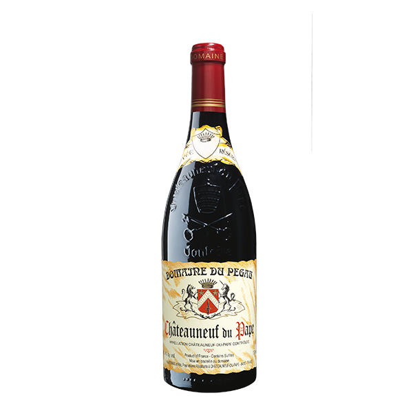 Vinho Domaine Pegau Chat.Pape Reserve, garrafa de vinho tinto da Garrafeira, com rótulo detalhado e destaque na imagem.