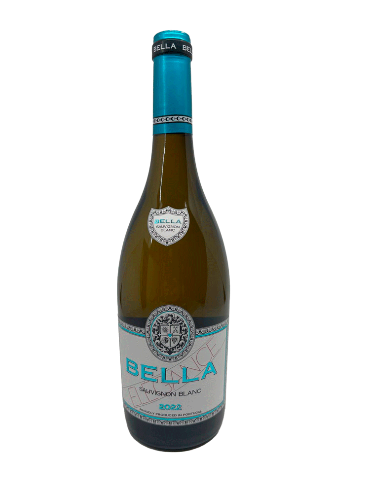 Taça de vinho branco Bella Élégance Sauvignon Blanc do ano 2023, produzida pela Fladgate Still & Sparkling Wines.