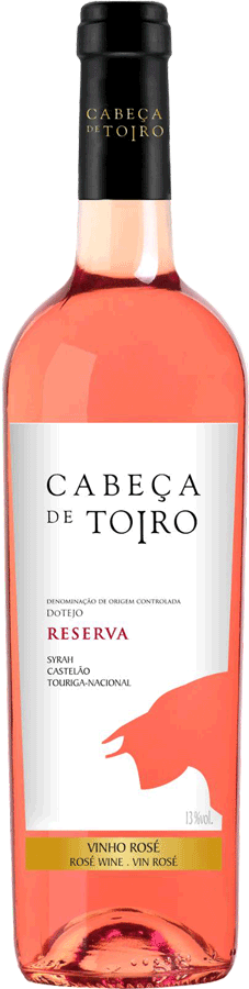 Garrafa de Cabeca Toiro Reserva Rosé Magnum 2023, vinho rosé em grande formato, marca Cabeça de Toiro, com rótulo elegante