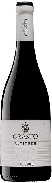 Vinho tinto Quinta do Crasto Altitude Tinto 2021, garrafa com rótulo detalhado, destaque para o nome e marca do vinho.