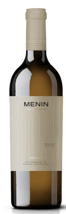 Vinho branco Menin Branco da Menin Wine Company, garrafa com rótulo elegante, destaque na imagem.