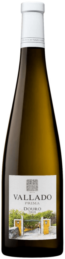 Vallado Prima Magnum Quinta do Vallado vinho branco em garrafa de grande formato, rótulo com detalhes e cores elegantes.