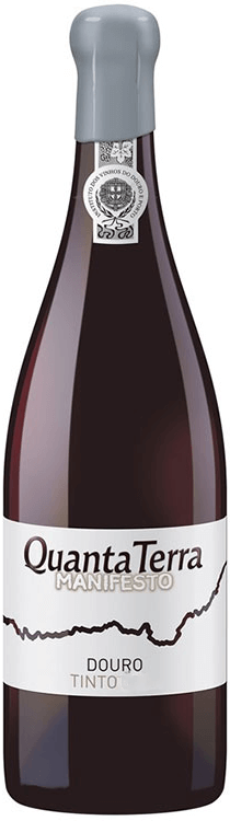 Taça de vinho tinto Quanta Terra Manifesto Tinto 2017, garrafa de vinho de alta qualidade do vinho Quanta Terra.