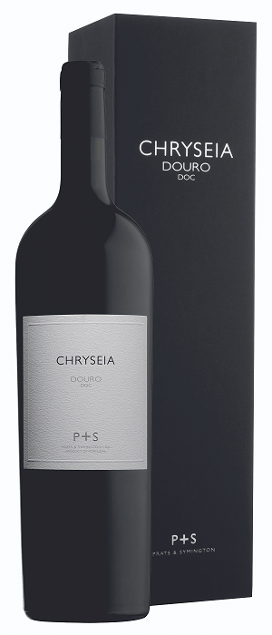 Taça de vinho tinto Chryseia 2023 Magnum, garrafa de vinho de alta qualidade da marca Chryseia.
