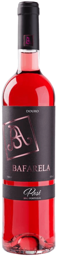 Vinho Bafarela Rose da Brites de Aguiar, garrafa com rótulo elegante, vinho rosé de 2023.