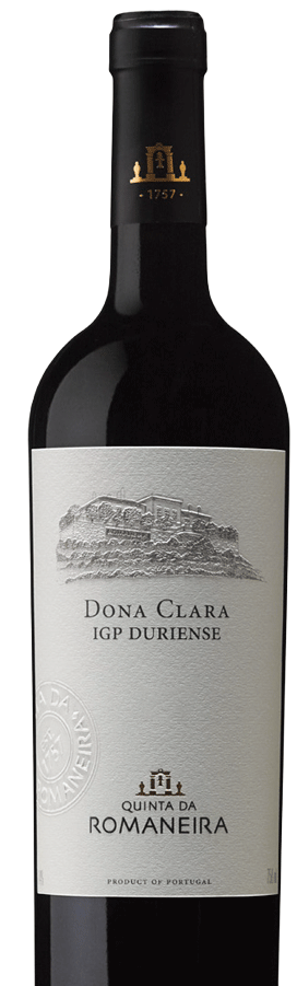 Garrafas de vinho tinto Quinta da Romaneira Dona Clara Magnum 2020, grandes formatos, produzidas pela marca Romaneira.