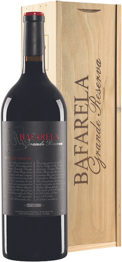 Garrafas de vinho Bafarela Grande Reserva Magnum da Brites de Aguiar, grandes formatos de vinho tinto 2023.