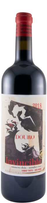 Taça de vinho tinto Invencível Nº2, produzido pela Companhia de Vinhos Invencível, em uma taça elegante.