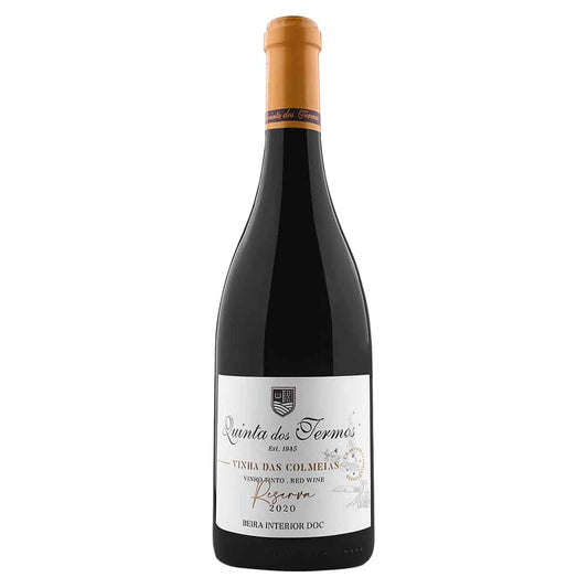 Vinho Quinta dos Termos Vinha das Colmeias 2020, garrafa de vinho tinto com rótulo detalhado da Quinta dos Termos.