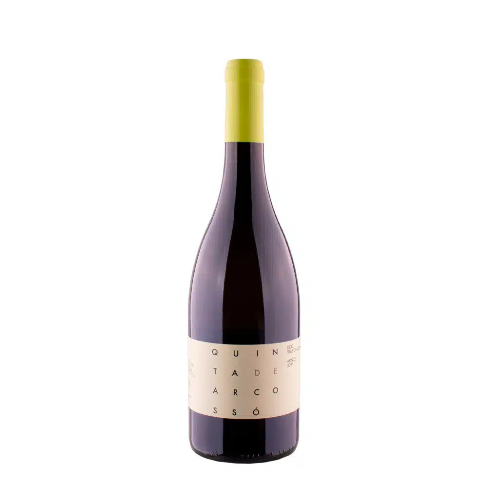 Vinho branco Quinta Arcossó Arinto, garrafa de 75cl, vinho de Trás-os-Montes, com rótulo detalhado e tampa dourada