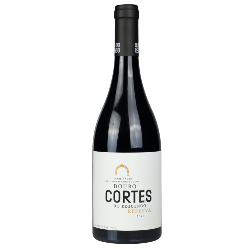 Vinho tinto Cortes de Reguengo Reserva 2020 da Silva Family Wines, garrafa de vinho com rótulo detalhado.