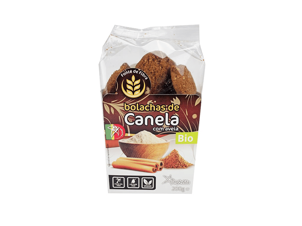 Biscoitos de Canela e Aveia Bio Próvida 200 g