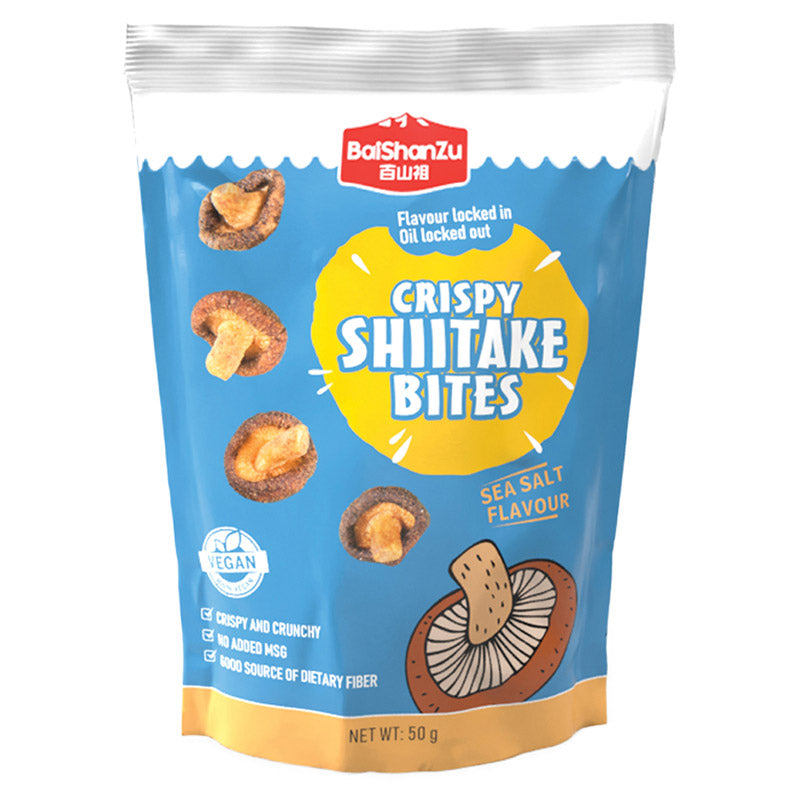 Crispy Shiitake Sal Marinho BaiShanZu 50 g