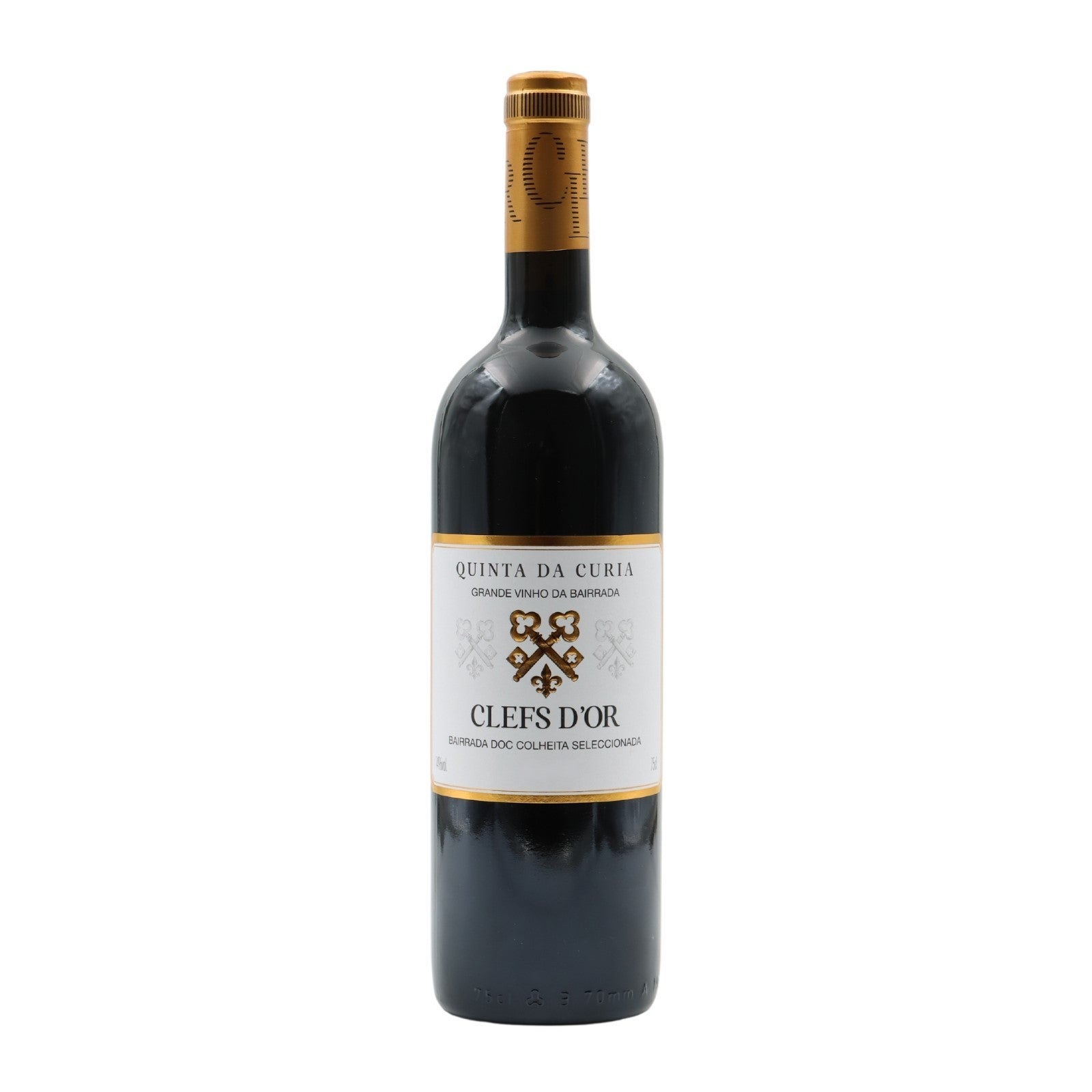 Vinho tinto Quinta da Curia Clefs d'Or 2014 da marca Principal, garrafa de vinho com rótulo detalhado, vista frontal.