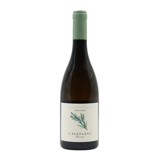 Vinho branco Quinta de São Bernardo Alecrim Magnum, grande formato, garrafa de vinho de alta qualidade, etiqueta elegante.