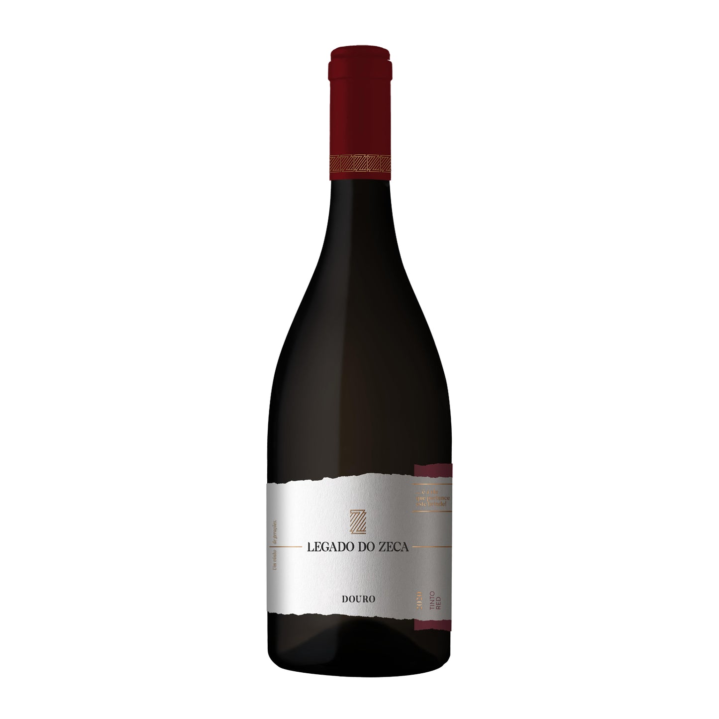 Taça de vinho tinto Legado do Zeca Tinto 2020, garrafa de vinho tinto de qualidade da marca Legado do Zeca.