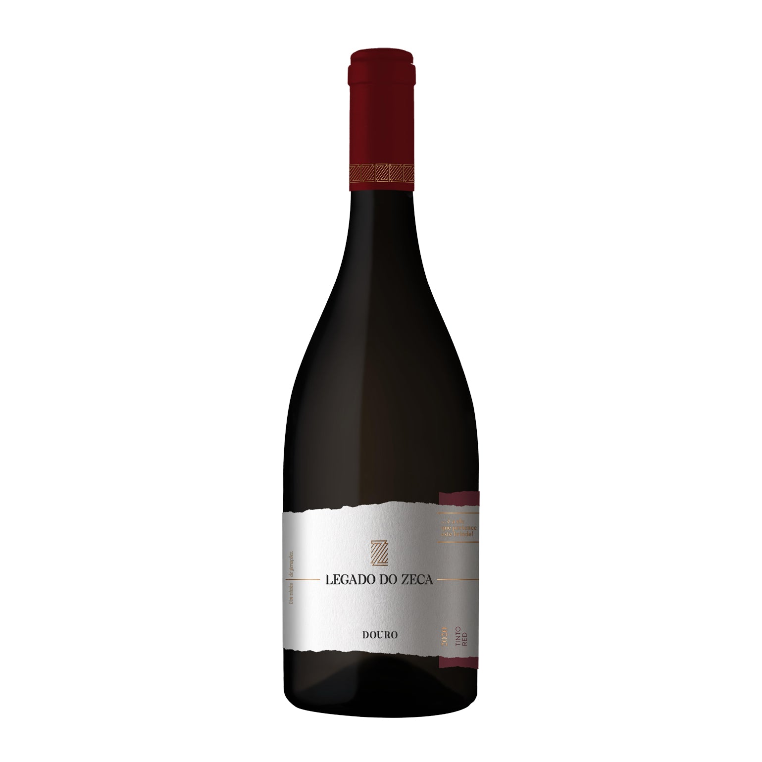 Taça de vinho tinto Legado do Zeca Tinto 2020, garrafa de vinho tinto de qualidade da marca Legado do Zeca.